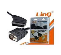 OISE ART STORE Trade Shop - Cavo Dati da Vga Maschio A Scart Maschio da 1,8m 1.8 Metri Linq A9040