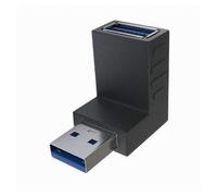 OISE ART STORE Trade Shop - Connettore Dati Adattatore USB Maschio- USB Femmina Ad Angolo 90° Prolunga C-057 -