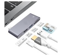 OISE ART STORE Trade Shop - Convertitore Hub 5in1 Type-c Schede Micro SD Usb3.0 Hdmi 4k SD Adattatore Tpc-9826 -