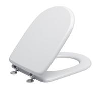 OISE ART STORE Trade Shop - Copriwater Bagno Universale Legno MDF Bianco Copri WC Sanitari Forma A U