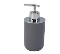 OISE ART STORE Trade Shop - Dispenser Porta Sapone Liquido Grigio Silver per Ricambio Accessori Bagno 79892