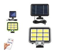 OISE ART STORE Trade Shop - Faro Solare con Pannello Faretto Sensore di Movimento 252 LED COB Hs-8022