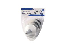 OISE ART STORE Trade Shop - Kit 4pz Ricambi Filtro Guarnizione Manico Imbuto Caffettiera Moka Misura 1/2 Tazza