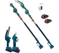 OISE ART STORE Trade Shop - Kit per Potatura Professionale Mini Motosega + Forbice Cesoia + Asta Telescopica