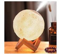 OISE ART STORE Trade Shop - Lampada Ad Ultrasuoni Luna Umidificatore Aromaterapia Diffusore Luce Notturna Casa