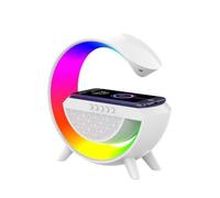OISE ART STORE Trade Shop - Lampada LED Caricabatteria Wireless Cassa Speaker Bluetooth Musica Altoparlante