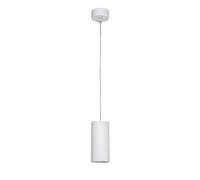 OISE ART STORE Trade Shop - Lampadario Faretto Cilindro Pendente A Sospensione Attacco Gu10 Bianco 15cm 99920 -
