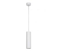 LAMPADARIO FARETTO CILINDRO PENDENTE A SOSPENSIONE ATTACCO GU10 BIANCO 30 CM 999