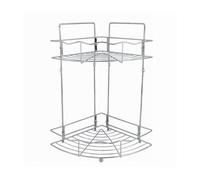 OISE ART STORE Trade Shop - Mensola Angolare Doccia A 2 Ripiani Portaoggetti in Metallo Scaffale Bagno 59259 -