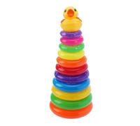 OISE ART STORE Trade Shop - Piramide Anatra con 11 Anelli Impilabili Multicolore Gioco per Bambini 13x33cm 258245 -