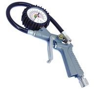 PISTOLA COMPRESSORE PER GONFIAGGIO PNEUMATICI CON MANOMETRO GOMME BAIONETTA