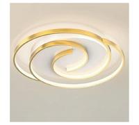 PLAFONIERA LED 45W CERCHIO SPIRALE VORTICE ORO LAMPADARIO SOFFITTO LUCE 4000K 70