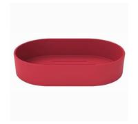OISE ART STORE Trade Shop - Porta Sapone Saponetta da Bagno in Plastica Accessorio Arredo Colore Rosso 69939 -