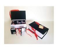 OISE ART STORE Trade Shop - Scatola Libro con 12pz Bomboniera Bomboniere Cappello Tesi Scatolina Portaconfetti Laurea -