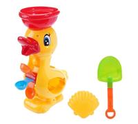 SET 3PZ GIOCO SPIAGGIA MARE CON MULINO FORMA DI ANATRA PALETTA FORMINA 10X31CM 2