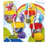 OISE ART STORE Trade Shop - Set Secchiello da Spiaggia con Accessori Giochi Mare Estate Varie Fantasie 452439 -