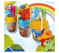 OISE ART STORE Trade Shop - Set Secchiello da Spiaggia Varie Grafiche Assortite con Accessori Mare Tondo 406678 -