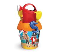 OISE ART STORE Trade Shop - Set Secchiello Mare Spiaggia 18cm Pirati con Innaffiatoio Paletta Rastrello Formina 901309 -
