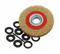 OISE ART STORE Trade Shop - Spazzola Diametro 150 Mm Disco Fili in Acciaio per Mola Smerigliatrice da Banco