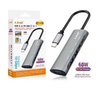 OISE ART STORE Trade Shop - Splitter Hub Type-c Tpc3050 10 Gbps Ricarica Dati Rapida 5in1 USB 3.0 2.0 PD 60w -