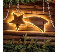 STELLA COMETA LUMINOSA 65 CM IN TUBO LUMINOSO A LED BIANCHI LUCE BIANCA CALDA