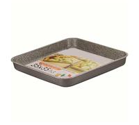 OISE ART STORE Trade Shop - Teglia Quadra Bassa Pizza 35x35xh3cm Forno Rivestimento Antiaderente AntiGraffio 036879m -