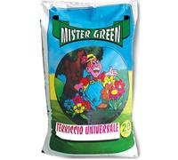 OISE ART STORE Trade Shop - Terriccio Universale Mister Green 20 Litri per Piante Fiori Bulbi Terra Orto