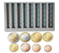 OISE ART STORE Trade Shop - Vassoio Porta Monete Divisore Classificatore Soldi in Plastica con 8 Settori