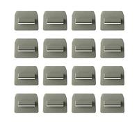 Oisinlas Clip per parasole per tettuccio apribile compatibile con Tesla Model 3 Model Y, accessori di installazione per parasole, 16 pezzi (bianco, modello 3)