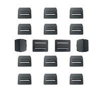 Oisinlas Clip per parasole per tettuccio apribile compatibili con Tesla Model 3 Model Y, accessori di installazione per parasole, 16 pezzi (nero, modello Y)