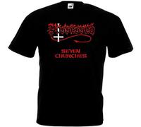 OISSA Possessed Seven Churches T Shirt Black Death Metal for Men Black XL