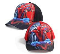OIUTSNH Set da 2 Pezzi Cappello Bambino, Cappellino Baseball Bambino con Visiera, Berretto Unisex Regolabile con Design Hero, Protezione UV