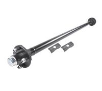 OivAfjz Kit mozzo tenditore a 4 Alette con ASSE Frontale del mozzo da 60 Pollici e mozzi 4 x 4 Pollici compatibili con rimorchio per Barche da 2000 libbre