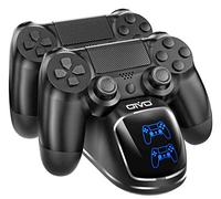 OIVO Caricatore Controller per Sony PS4, Stazione di Ricarica Controller PS 4 con Chip di Ricarica di 1,8 ore, Stazione Controllori per PS4/Pro/Slim
