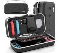 OIVO Custodia Rigida per Nintendo Switch e OLED, Custodia da Viaggio per Console e Accessori Nintendo Switch, Borsa da Trasporto Switch con 20 Cartucce di Gioco