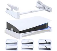 OIVO PS5 Supporto Orizzontale, Supporto per PS5 Compatibile con Playstation 5/Slim/Pro Console Disc & Digital Editions con Fissaggio a Vite - Bianco