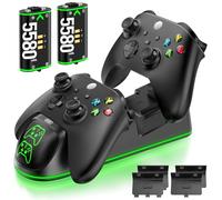 OIVO Ricarica Controller Xbox con 2x5580mWh Batteria Ricaricabile, Caricatore per Controller X box con Batteria per Xbox One/Xbox Series X/S