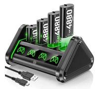 OIVO Ricarica per Batterie Xbox One/Series X|S, 4x4880mWh Batterie Ricaricabili per Controller Xbox, Batteria Controller per Xbox One/Series X|S/Elite