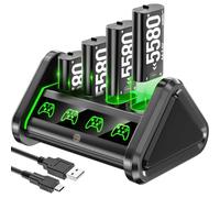 OIVO Ricarica per Batterie Xbox One/Series X|S, 4x5580mWh Batterie Ricaricabili per Controller Xbox, Batteria Controller per Xbox One/Series X|S/Elite