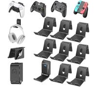 OIVO Supporto per Controller/Cuffie, Parete Porta Cuffie Pieghevole, Gancio Universale per Cuffie Over Ear, Supporto per Cuffie/Controller per Accessori da Gioco (8 Pezzi)