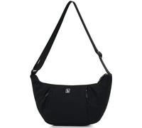 OIWAS Borsa a tracolla a mezzaluna da donna, impermeabile, unisex, in nylon, con tracolla regolabile, per tutti i giorni e il tempo libero, Nero 5.