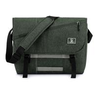 OIWAS Messenger Bag for Men, 15.6 Inch Laptop Crossbody Bags Women Casual Satchel Shoulder Bag College Travel Office Briefcase (15.6 Inch, Dark Green)