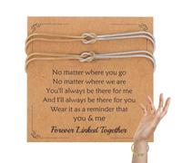 OIXEY 2 Pezzi Bracciali Coppia, Bracciale Amicizia, Bracciale Donna, Bracciali Amicizia Donna, "You And Me"Braccialetti Donne, Regali Di Coppia, Regalo Fidanzato I Mamma Amica(B)