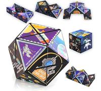 OIXEYA 2 Pezzi 2 in 1 Cubo Magico Stella, Magic Star Cube, 3D Puzzle Cubes, Cubo Infinito, Trasformabili Cubo, Decompression Puzzle Cube, Puzzle Cube Giocattolo per Bambini Adulti