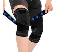 OIXEYA Ginocchiera Ortopedica per Uomo/Donne, Tutore Ginocchio a Compressione Ginocchiere Palestra, Fascia Ginocchio Ortopedica per Artrosi Ginocchio, Menisco lesionato, Sportiva, Palestra, Corsa, L