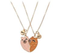 OIXYA 2 Pezzi Collana Dell'Amicizia Capibara,Collane Dell'Amicizia Capibara per 2 Ragazze,Pendente Capibara,Collana Amiche del Cuore BFF Mani Cuore Collane Corrispondenti