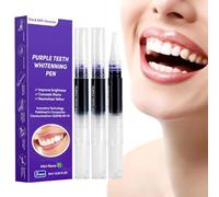 OIXYA Penna Sbiancante Denti Viola 3 Pezzi, teeth whitening,Sbiancamento istantaneo per denti più bianchi,Contro lo scolorimento del caffè-tè-nicotina,rimuove efficacemente le macchie
