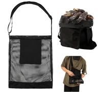 OIXYAZ 1 pezzo Sacca In Rete Per Raccolta funghi,Alimenti Regolabile,Zaino e Gerla Per Funghi,Cesto e Borsa A Rete Pieghevole,Con Tracolla,Materiale a Rete,Adatta Per Campeggio,Da Caccia A Funghi