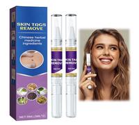 OIXYAZ 2 Pezzi Penna a Sfera liquida per verruche,Rimozione di verruche,Rimuovi segni di Pelle,Rimuovi Le verruche del Collo e del Viso,Rimozione Rapida e sicura di Etichette e Pois,Skin Tag Remover