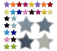 OIXYAZ 30 Pezzi con Stoffa A Stella A Cinque modalità, Jeans in Stiratura, Giacca E Abbigliamento, Macchia di Stiro, Macchia di Stiro per Bambini, Macchia di Stiratura Fai-da-Te.